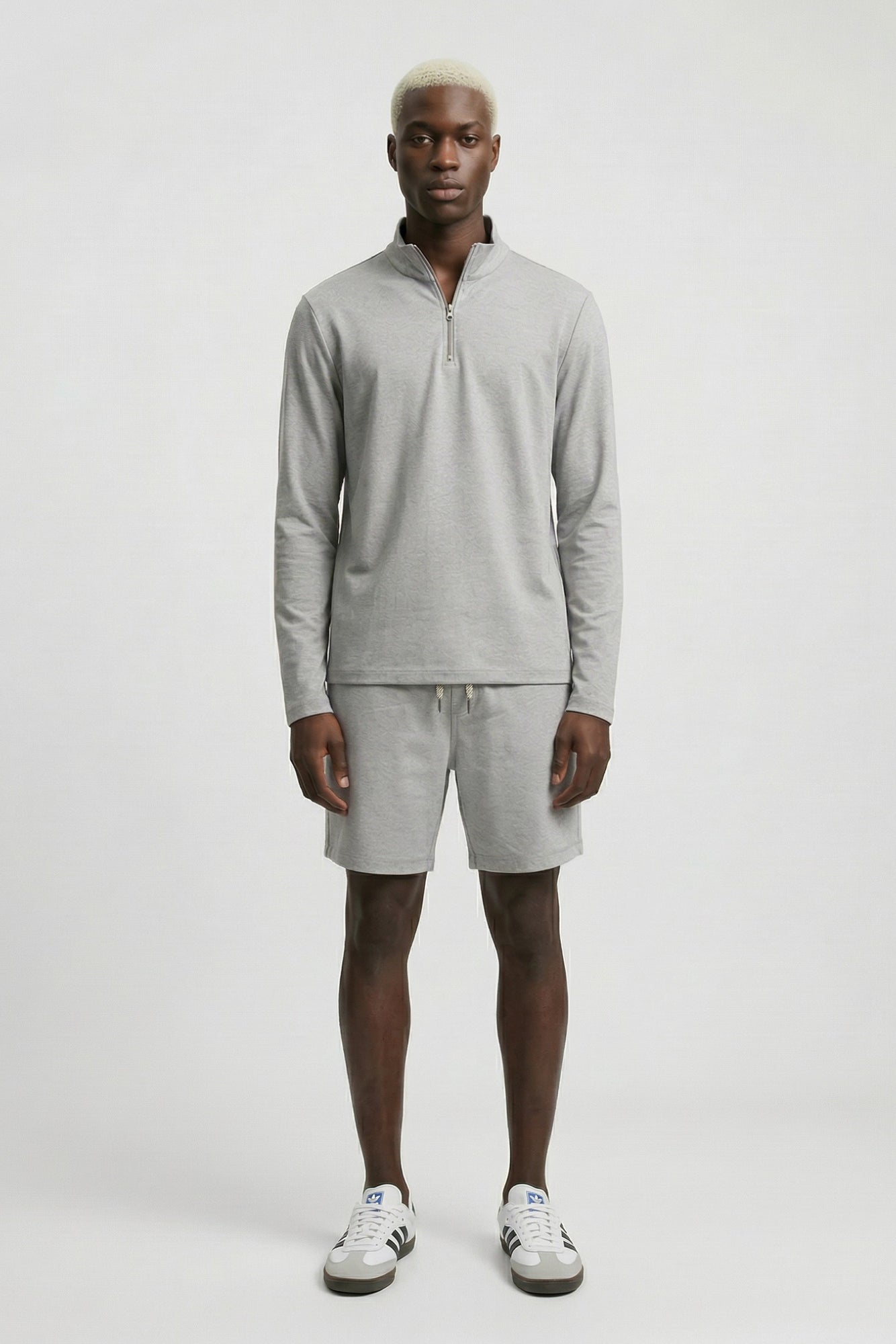 Quater Zip Long sleeve t-shirt
