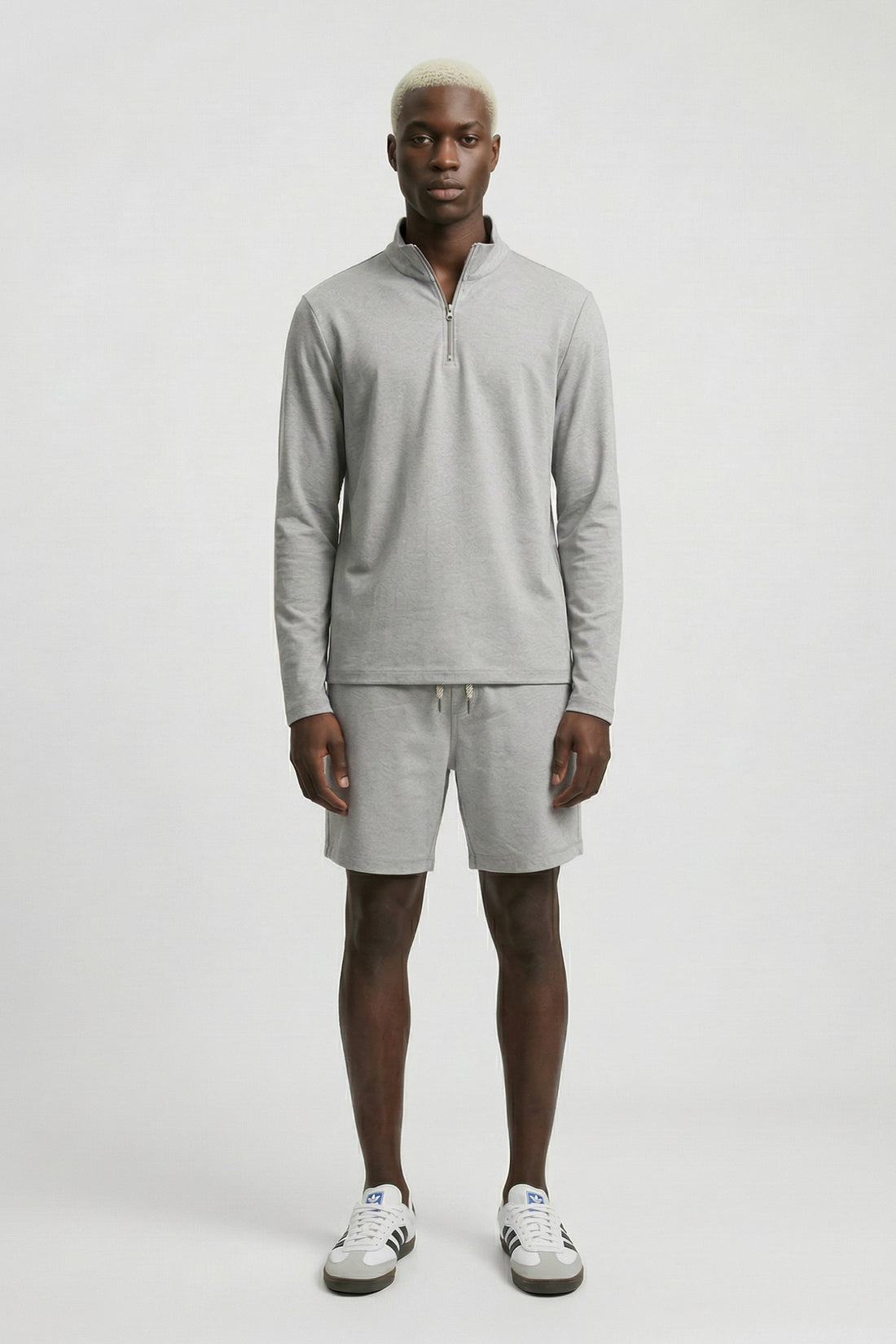 Quater Zip Long sleeve t-shirt