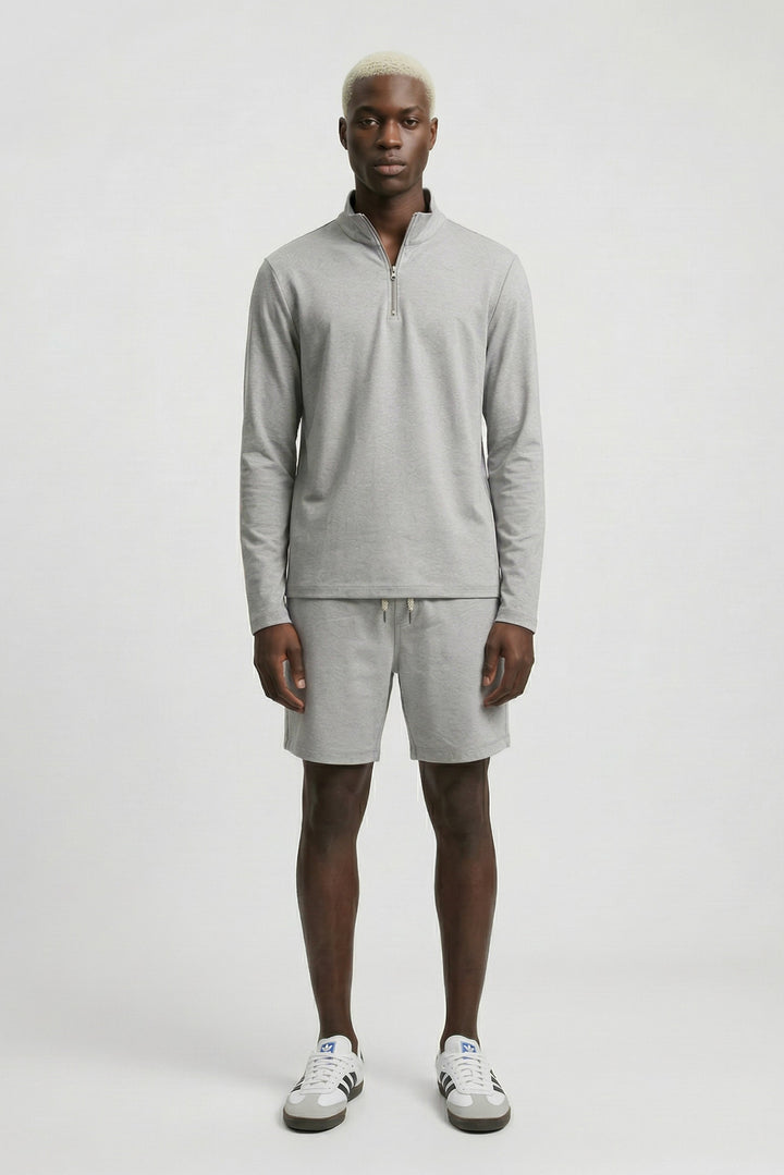 Quater Zip Long sleeve t-shirt