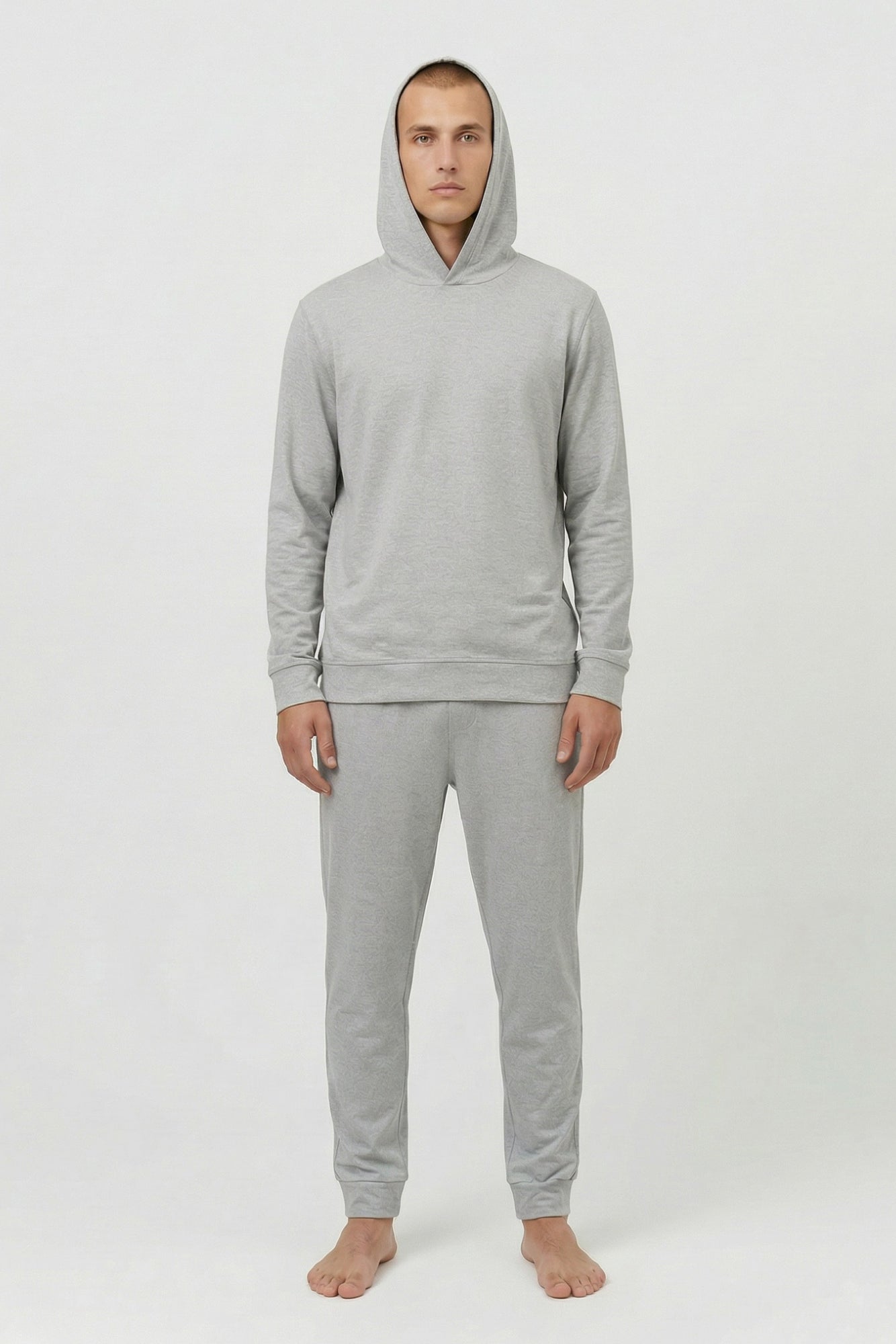 butter jersey hoodie grey