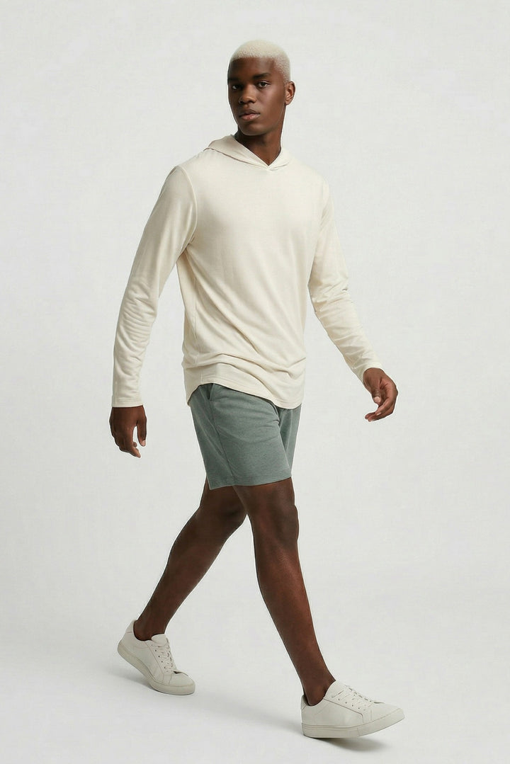 T shirt rib hoodie