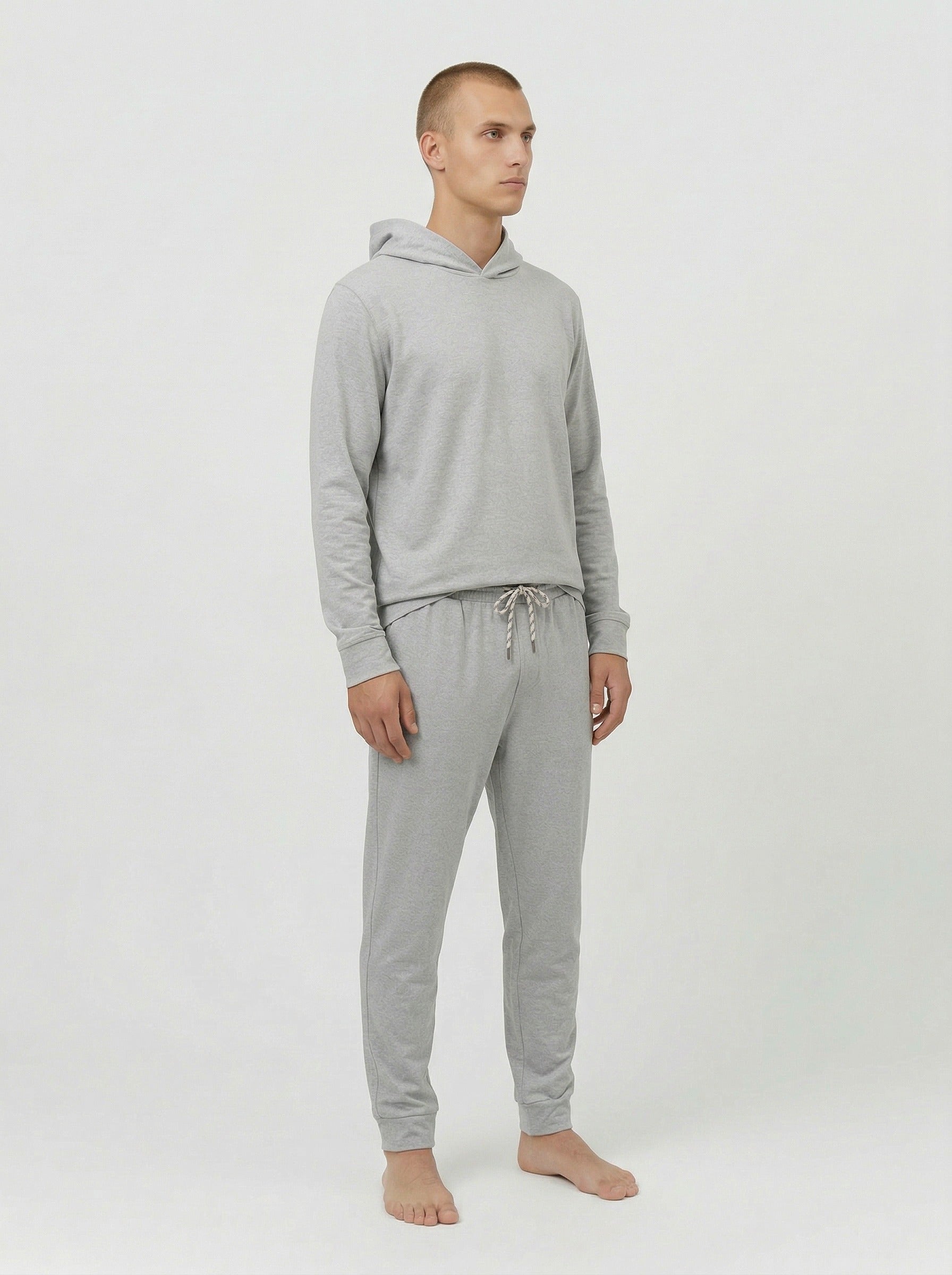 butter jersey hoodie grey
