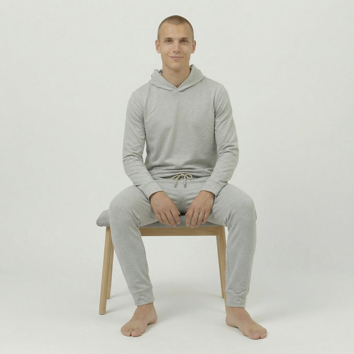 butter jersey hoodie grey