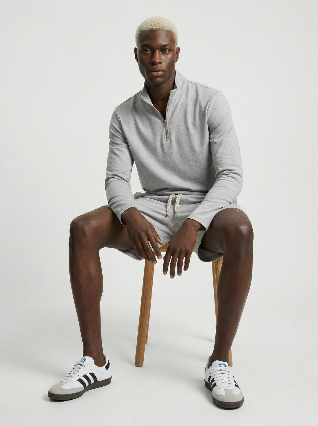 Quater Zip Long sleeve t-shirt